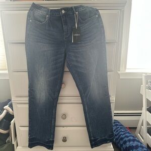 Flamingals Women's Blue Straight Leg Jeans